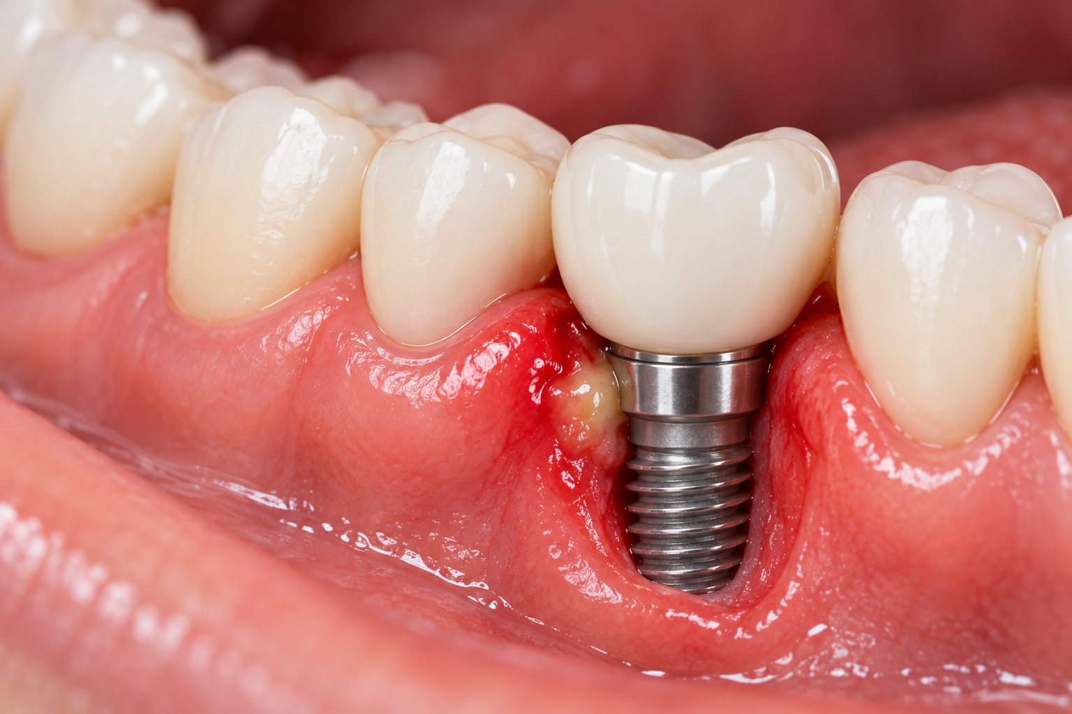 Infección en implante dental síntomas y tratamiento